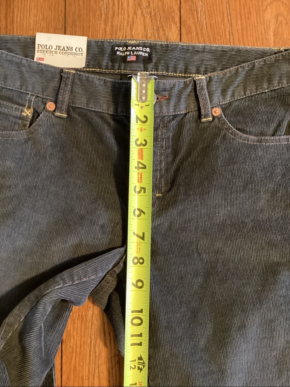 Ralph Lauren vintage Polo Jeans Co. dark gray corduroy pants. Women’s size 6x32 - Picture 10 of 16
